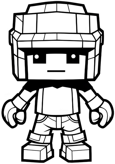 malvorlage-roboter-geometrische-formen-ausmalen