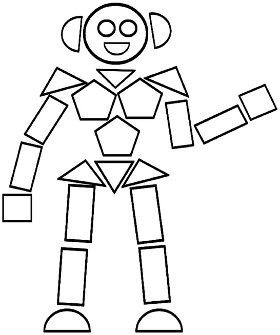 malvorlage-roboter-geometrische-formen