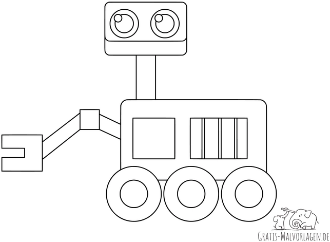 malvorlage-roboter-grosse-augen-beweglicher-arm