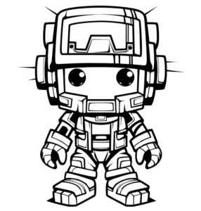 malvorlage-roboter-im-weltall-ausmalen