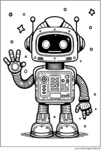 malvorlage-roboter-zum-ausdrucken