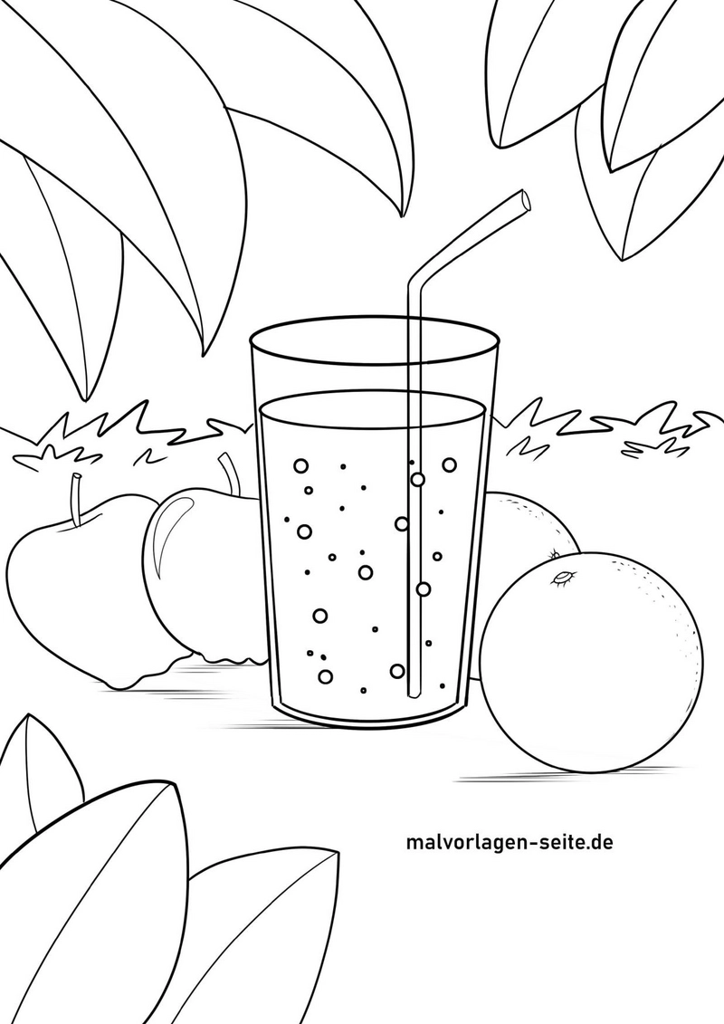 malvorlage-saft-obst-ausmalen