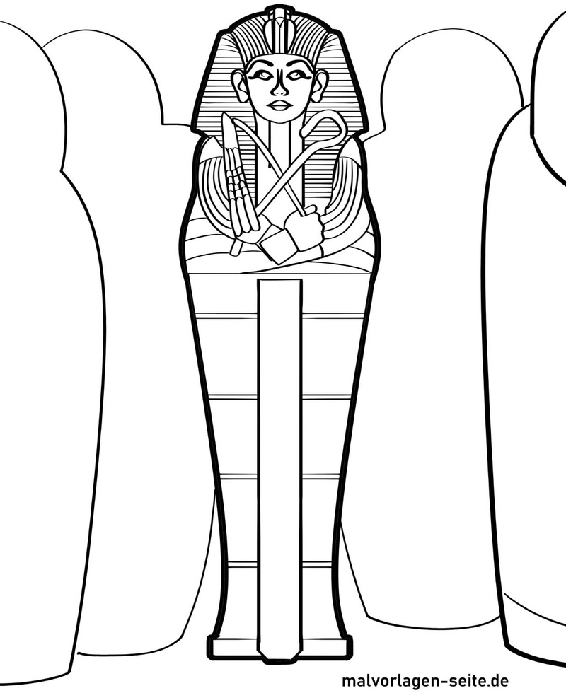 malvorlage-sarkophag-aegypten