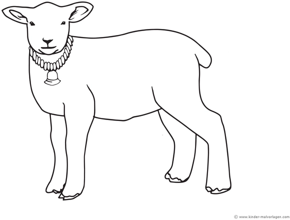 malvorlage-schaf-mit-halsband-und-glocke