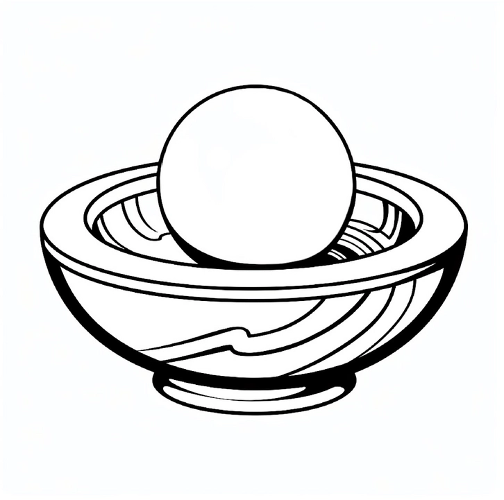 malvorlage-schale-mit-kugel-zum-ausmalen
