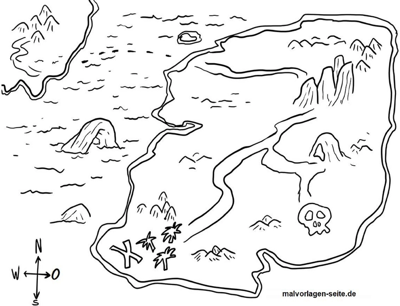 malvorlage-schatzkarte-mit-piraten-entdecken