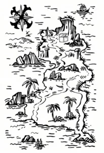 malvorlage-schatzkarte-mit-piratenmotiven