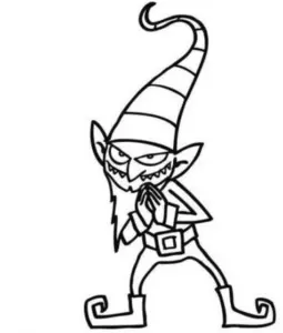 malvorlage-schelmischer-troll-zum-ausmalen