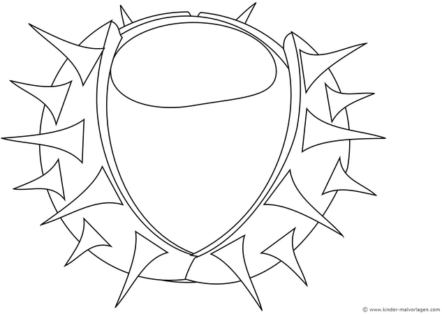 malvorlage-schild-mit-stacheln