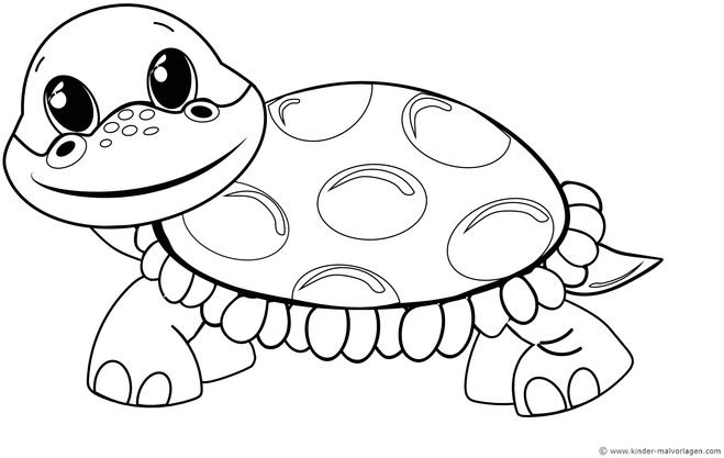 malvorlage-schildkroete-bunte-punkte