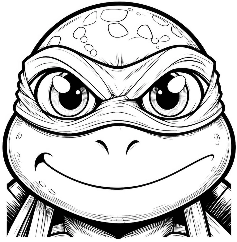 malvorlage-schildkroete-mit-freundlichem-gesicht