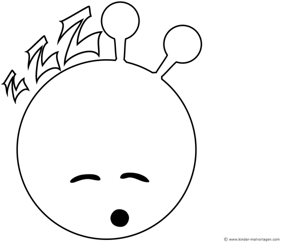 malvorlage-schlafender-alien-mit-zz-symbolen