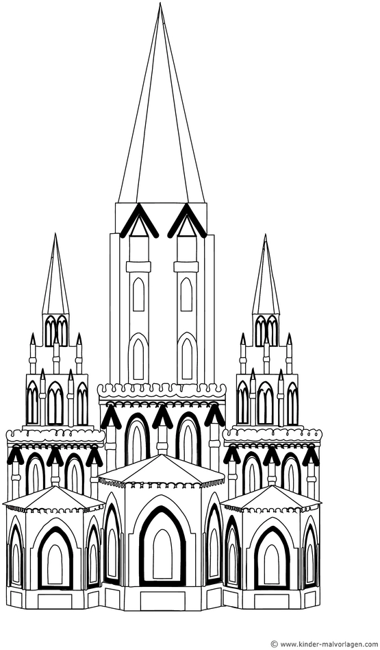 malvorlage-schloss-mit-hohen-tuern-und-kunstvollen-details