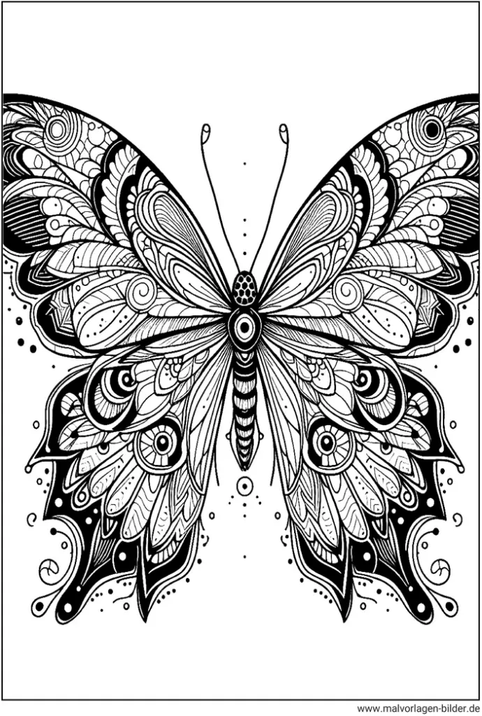 malvorlage-schmetterling-kreativ-ausmalen