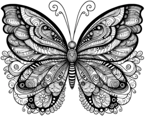 malvorlage-schmetterling-kunstvolle-muster