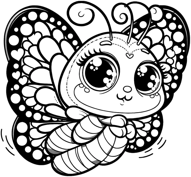 malvorlage-schmetterling-mit-herzen-grossen-augen