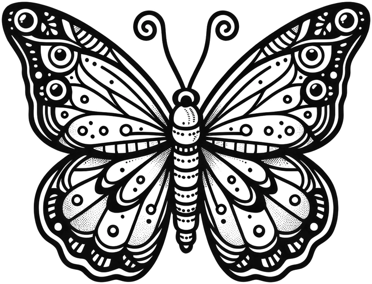 malvorlage-schmetterling-mit-mustern