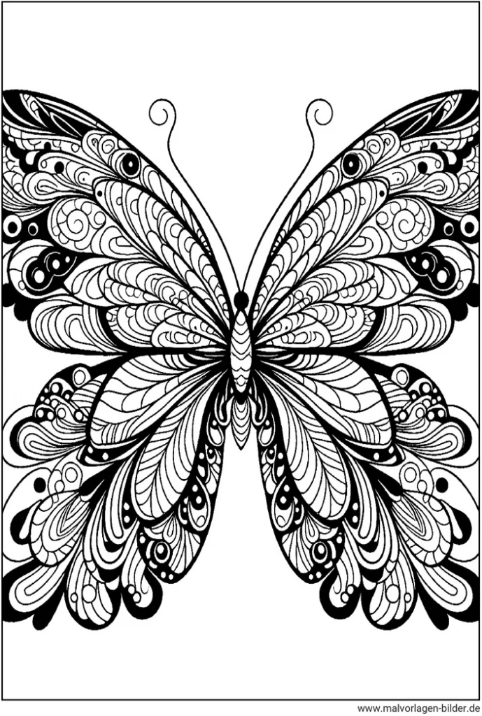 malvorlage-schmetterling-mit-mustern-fuer-kreative-ausmaler
