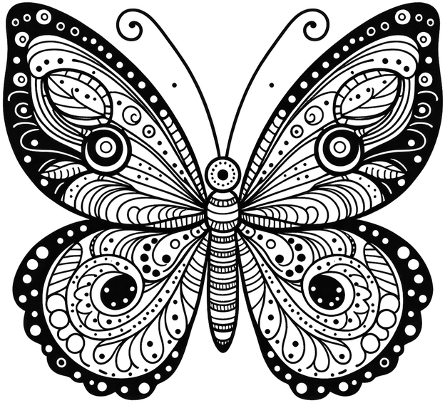 malvorlage-schmetterling-mit-mustern