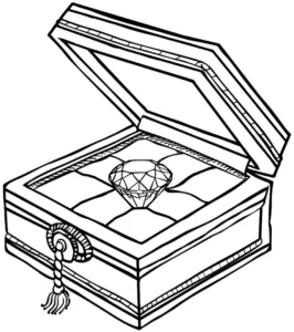 malvorlage-schmuckbox-mit-diamant