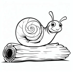 malvorlage-schnecke-auf-baumstamm
