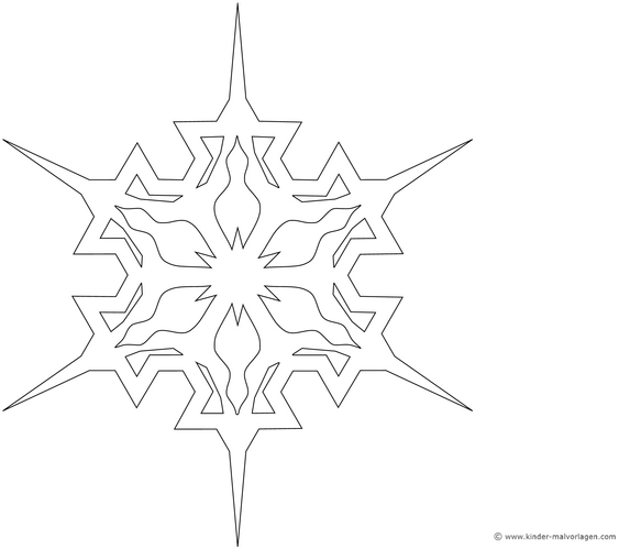 malvorlage-schneeflocke-geometrisches-muster