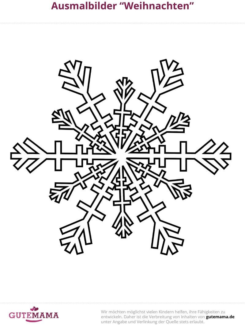 malvorlage-schneeflocke-weihnachten-winter