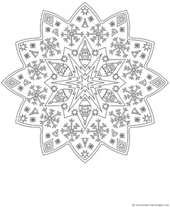 malvorlage-schneeflocken-weihnachtskugeln-gestalten