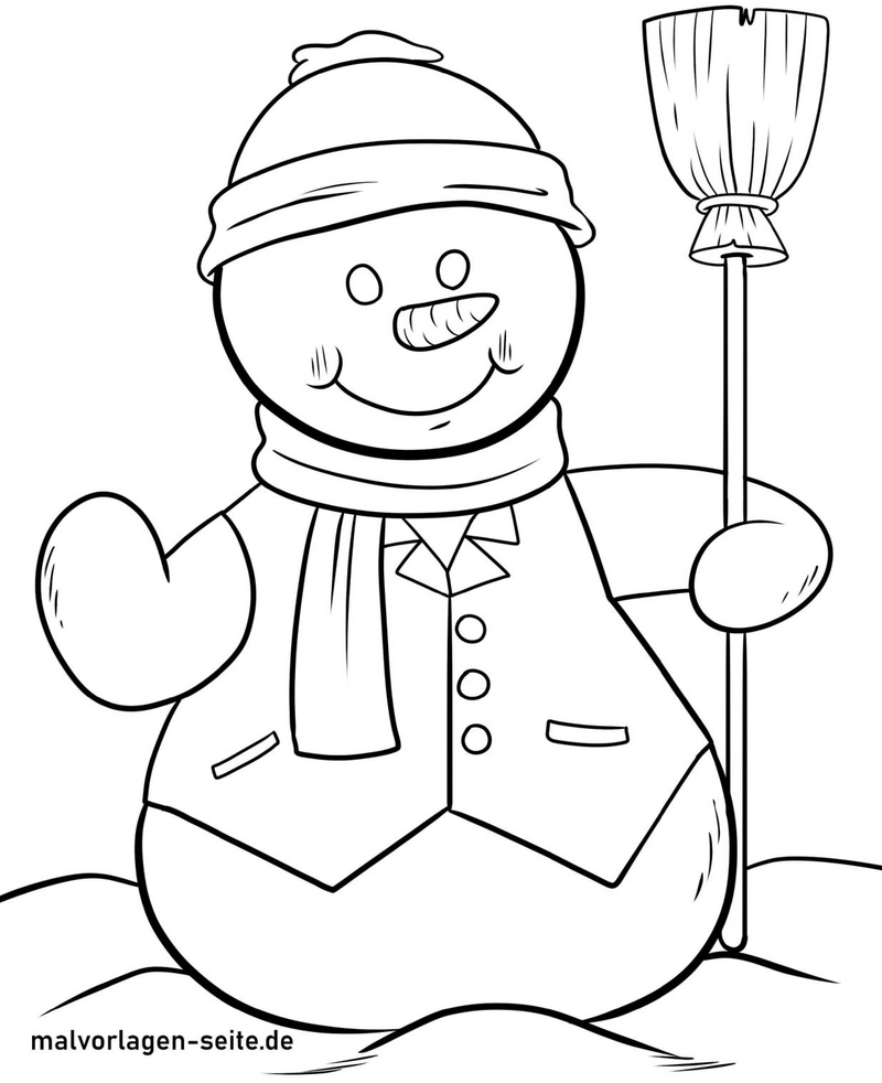 malvorlage-schneemann-besonders-kreativ-ausmalen