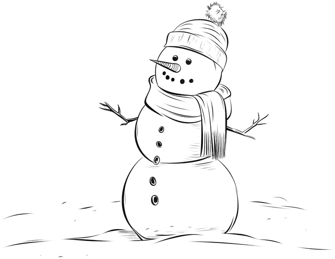 malvorlage-schneemann-kreativ-ausmalen