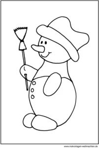 malvorlage-schneemann-mit-besen-hut