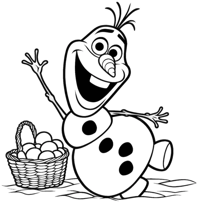 malvorlage-schneemann-mit-eierkorb-osterzeit