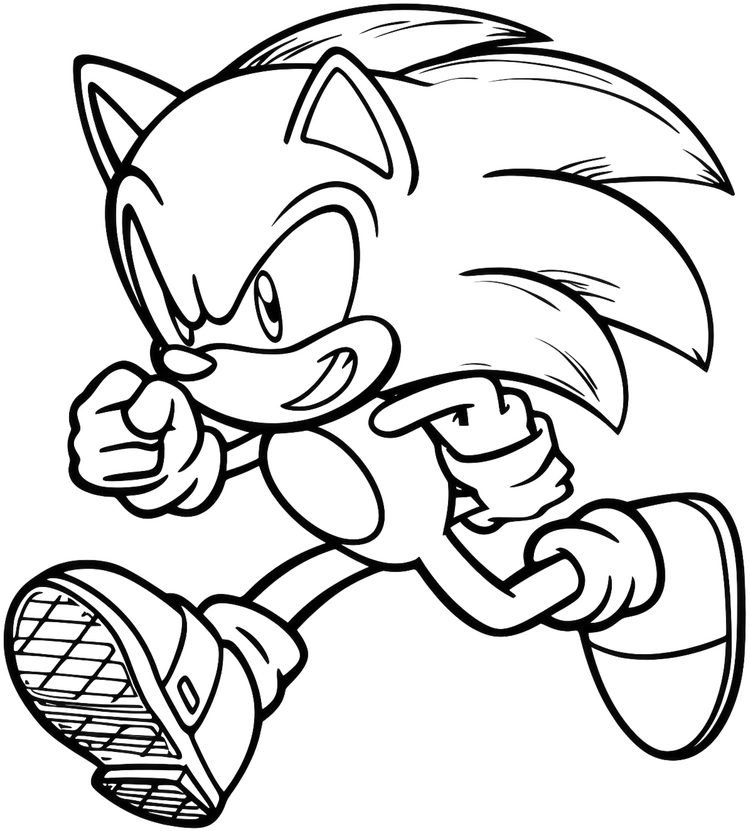 malvorlage-schneller-igel-ausmalbild