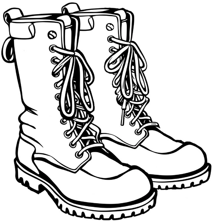 malvorlage-schuh-ausmalbild-fuer-kreative-kaempfer