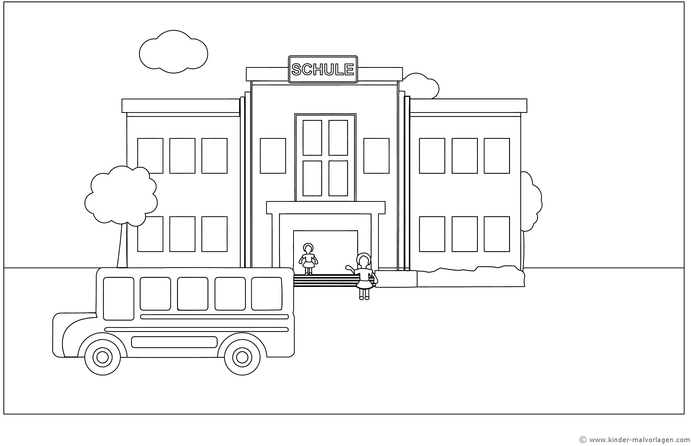 malvorlage-schule-mit-schulbus