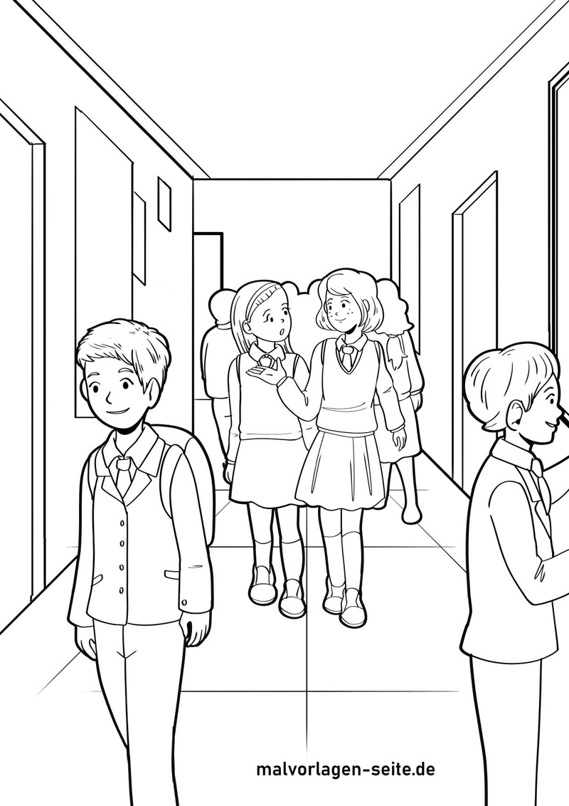 malvorlage-schulgang-mit-kindern