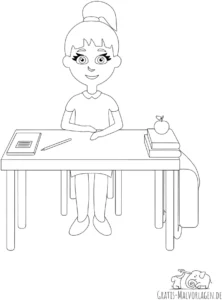 malvorlage-schulmaedchen-am-schultisch