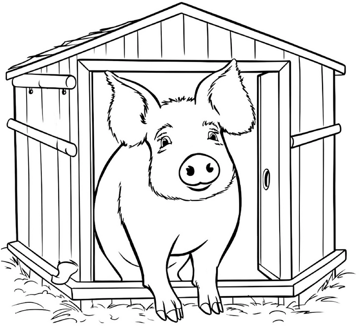 malvorlage-schwein-im-stall