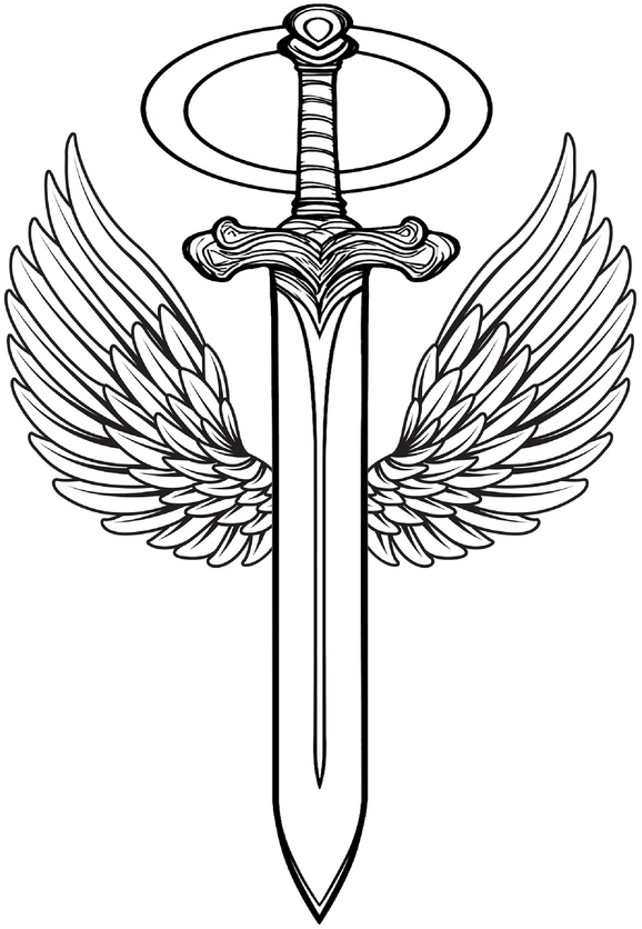 malvorlage-schwert-mit-fluegeln-fantasy-kunst
