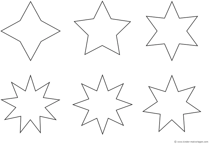 malvorlage-sechs-sterne-zum-ausmalen