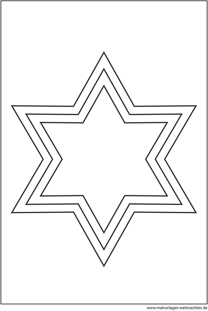 malvorlage-sechszackiger-stern-zum-ausmalen