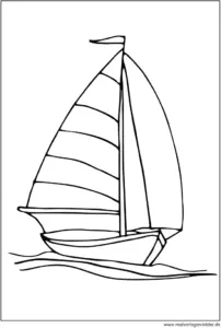malvorlage-segelboot-ausmalen