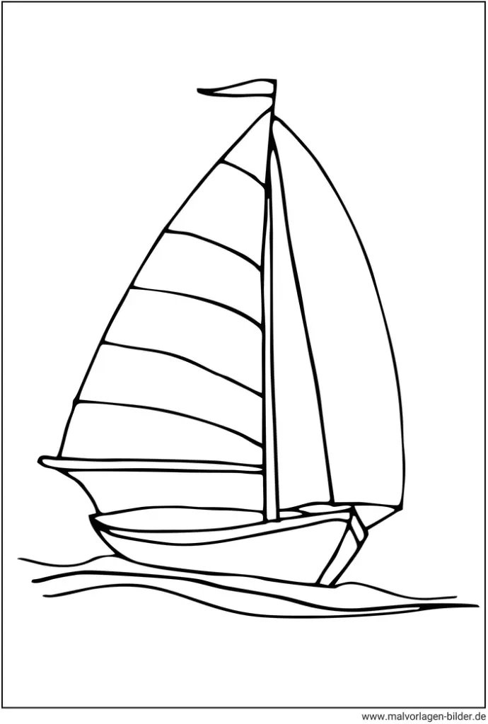 malvorlage-segelboot-ausmalen