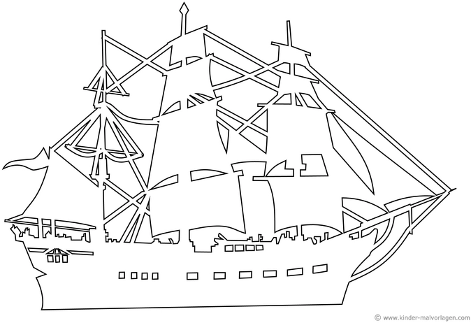 malvorlage-segelschiff-ausmalbild-fuer-kinder