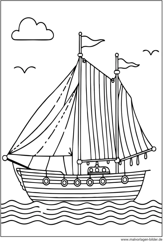 malvorlage-segelschiff-ausmalen-fuer-kinder