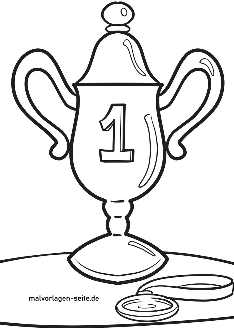 malvorlage-siegerpokal-mit-zahl-eins