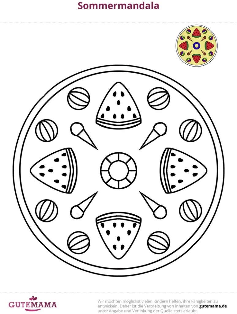 malvorlage-sommer-mandala-ausmalen