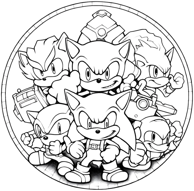 malvorlage-sonic-freunde-ausmalen