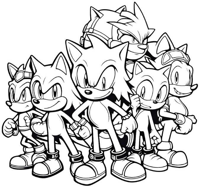 malvorlage-sonic-und-freunde-ausmalen