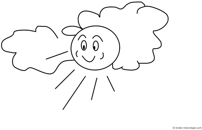 malvorlage-sonne-mit-gesicht-und-wolken